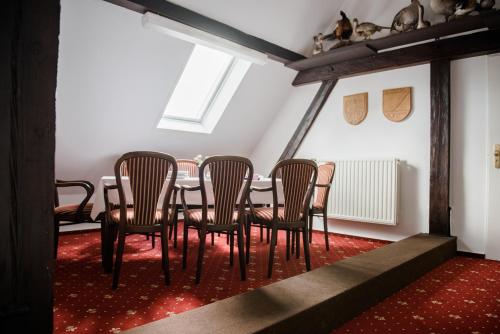 Ein Sitzbereich in der Unterkunft Allmanns-Kroog