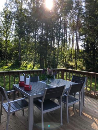 Μπαλκόνι ή βεράντα στο Ferienhaus Småland