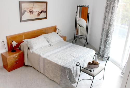 Cama o camas de una habitación en Apartment in Torremolinos Center