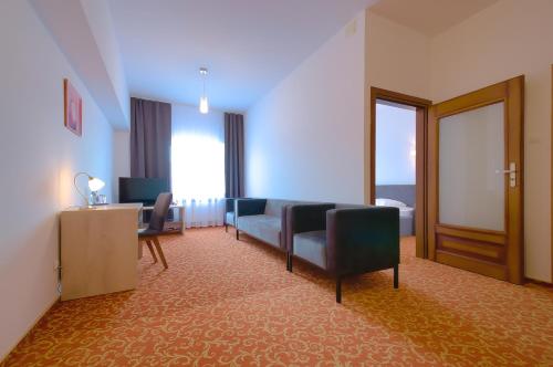 Χώρος καθιστικού στο Hotel Sezam