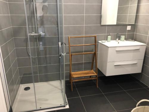 Koupelna v ubytování T3 vue mer