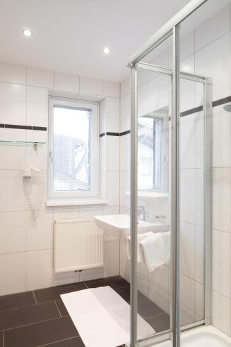 Koupelna v ubytování Sunshine Appartements Schilchegger