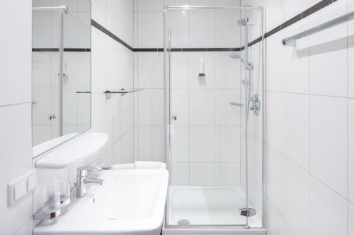 Koupelna v ubytování Sunshine Appartements Schilchegger