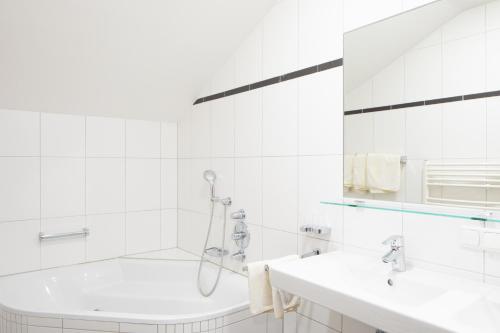 Koupelna v ubytování Sunshine Appartements Schilchegger