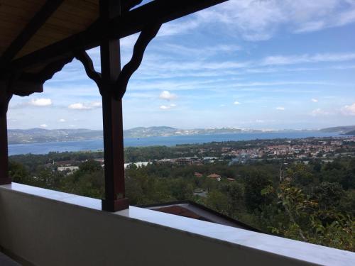 a view of the water from a house at Sapanca Dilek Konagi Hotel in Sapanca