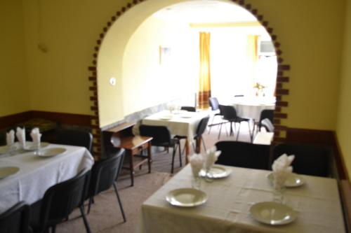 En restaurant eller et andet spisested på Villa Milcov