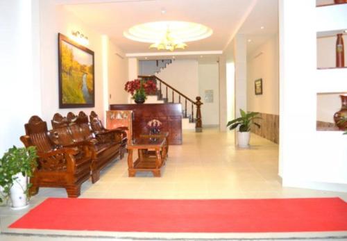 The lobby or reception area at Kara Beachside Guesthouse