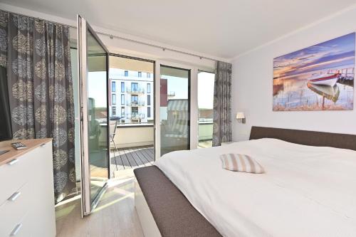 Postel nebo postele na pokoji v ubytování Ferienwohnung Sonnendeck