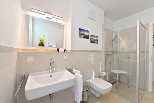 Koupelna v ubytování Ferienwohnung Sonnendeck