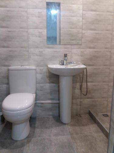 Een badkamer bij Apartament LashaGiorgi