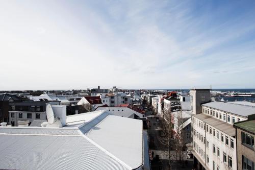 Pogled na destinaciju Rejkjavik ili pogled na grad iz hotela