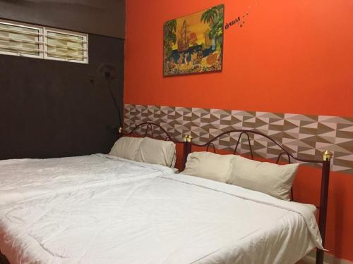 Säng eller sängar i ett rum på Stay 707 Apartment , homestay Melaka , unit 1-11