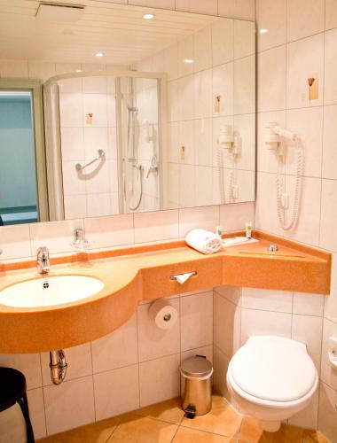 Koupelna v ubytování Hotel Kainsbacher Mühle