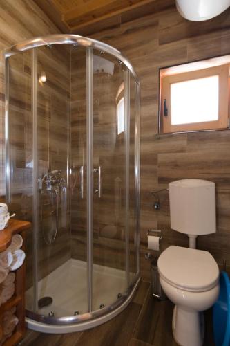 Salle de bains dans l'établissement Mountain house Popović Tara
