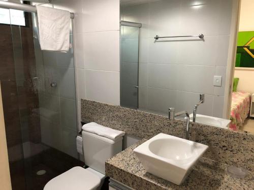 Ванная комната в HOTEL CANARIUS DE GRAVATA - Flat