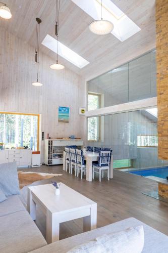 Η κουζίνα ή μικρή κουζίνα στο Villa Hausma