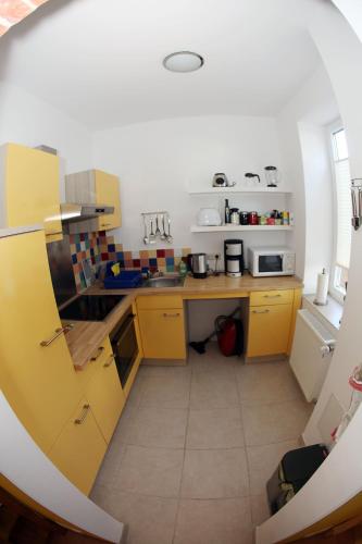 Η κουζίνα ή μικρή κουζίνα στο Jessop Haus