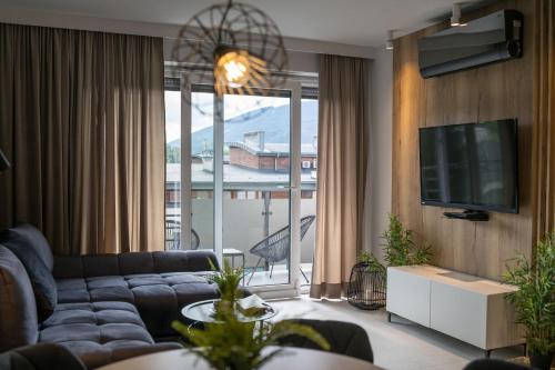 Μια τηλεόραση ή/και κέντρο ψυχαγωγίας στο Apartamenty Rynek w samym centrum Ustronia - Dream Apart