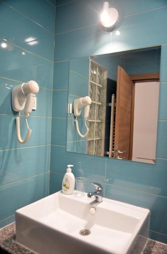 Ένα μπάνιο στο Boulevard Luxury Apartments City Center Ohrid