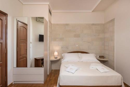 Katil atau katil-katil dalam bilik di Iason Villas – Chania, Crete