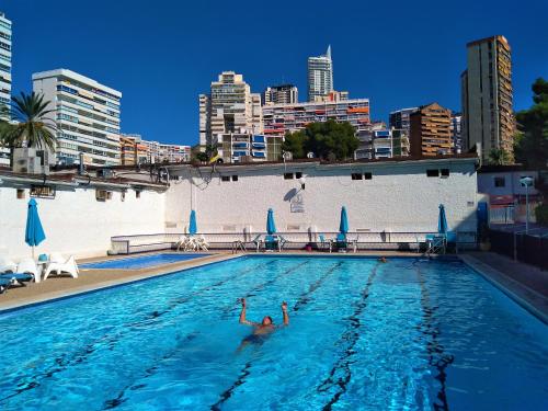 Bazén v ubytování Apartment Sea View in Rincon de Loix- free parking, pool, Wi-Fi, new air conditioning nebo v jeho okolí