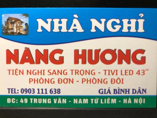 a sign for a nma north naming a house at Nàng Hương Motel in Hanoi
