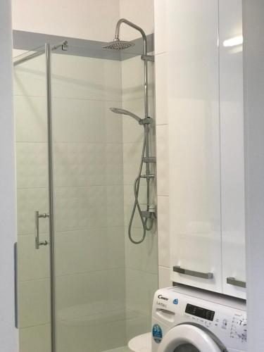 Ένα μπάνιο στο Ultra Apartments Nautica