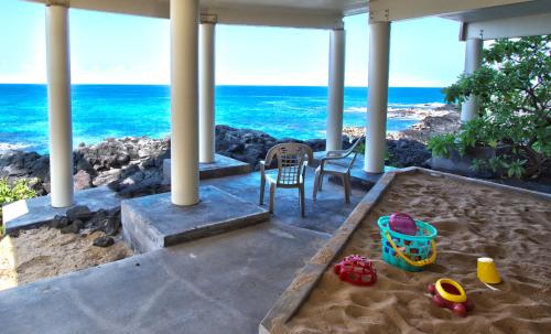 مخطط طوابق Hale Honu - Spectacular Oceanfront Home w/ central A/C Wading Pool & Hottub