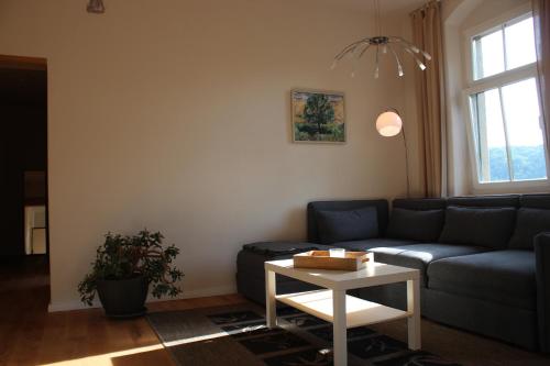 Χώρος καθιστικού στο Ferienwohnung Goldgrund