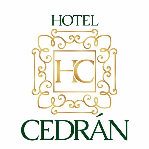 a vector illustration of a hotel logo with the letter f at Hotel Cedran in Granada