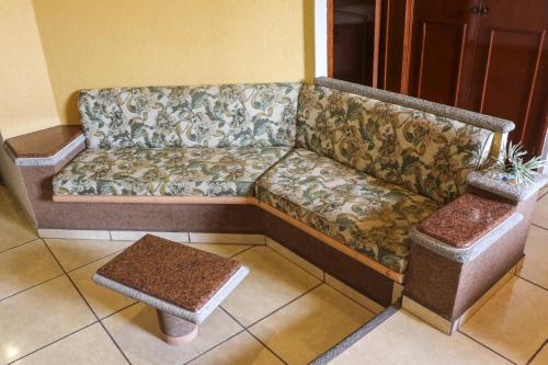 Χώρος καθιστικού στο Motel Caribe