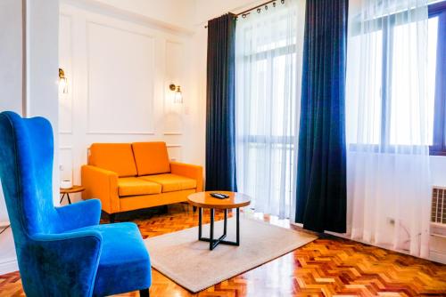 Χώρος καθιστικού στο Parque España Residence Hotel