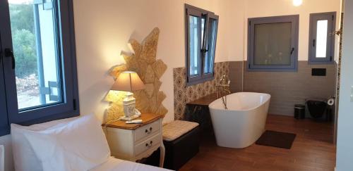 Koupelna v ubytování Villa LeSunLuka Lefkada
