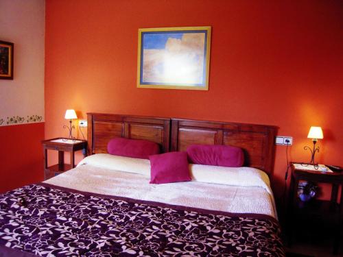 
Cama o camas de una habitación en Hotel Rural Aguilar Cudillero
