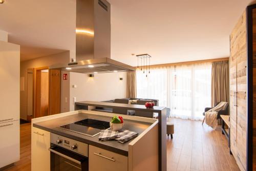 Η κουζίνα ή μικρή κουζίνα στο Apartment Dorf Wagrain Alpenleben by AlpenTravel