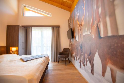 Ένα ή περισσότερα κρεβάτια σε δωμάτιο στο Apartment Dorf Wagrain Alpenleben by AlpenTravel
