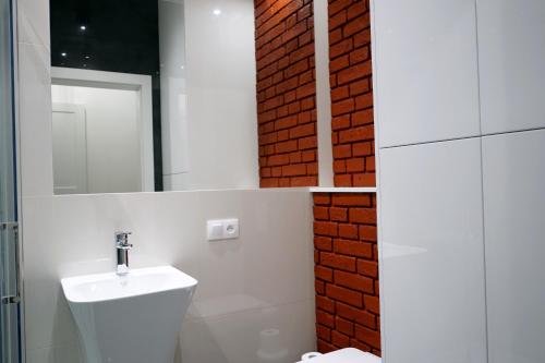 Kúpeľňa v ubytovaní Sienkiewicza Loft1