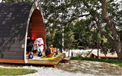 Zahrada ubytování Glamping Hills