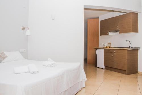 Katil atau katil-katil dalam bilik di Hostal Gran Sol