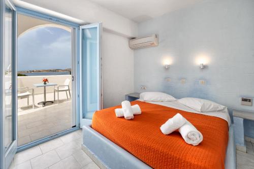 Katil atau katil-katil dalam bilik di Stratos Apartments & Studios