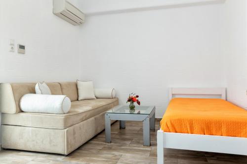 Χώρος καθιστικού στο Stratos Apartments & Studios 