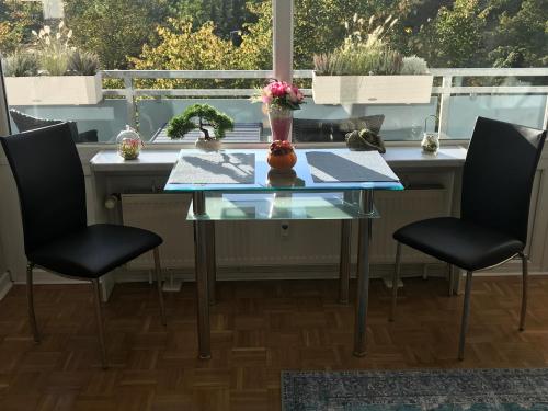 Μπαλκόνι ή βεράντα στο Apartment mit Sonnenbalkon und NETFLIX im Zentrum