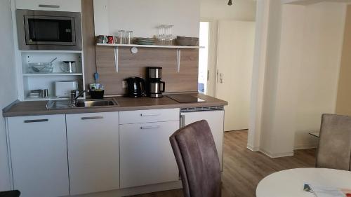 Dapur atau dapur kecil di Witte Kliff Helgoland