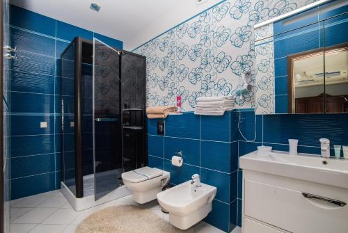 Koupelna v ubytování Hotel Villa Venice