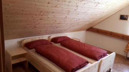 Postel nebo postele na pokoji v ubytování Ferienhaus Buxbaum