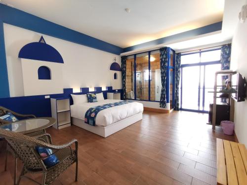 Postel nebo postele na pokoji v ubytování Love Ocean & Happy Bay HomeStay