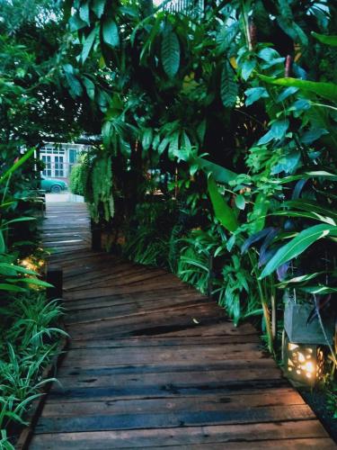 Un jardín fuera de The Twenty Lodge