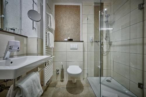 Koupelna v ubytování Hotel Herzog Heinrich