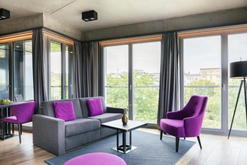 Area soggiorno di Downtown Apartments Mitte