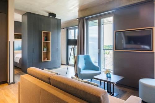 Area soggiorno di Downtown Apartments Mitte